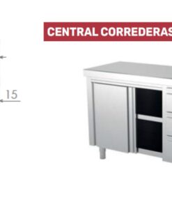 Mesa-central-inox-cajones-derecha-y-puertas-corredera