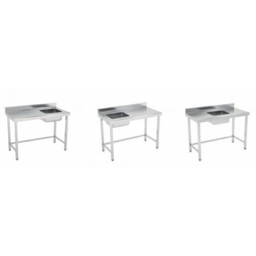 Mesa Mural Con Fregadero INOX Soldada CON Y SIN Estante - Imagen 7