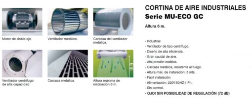 Características serie Gran Caudal